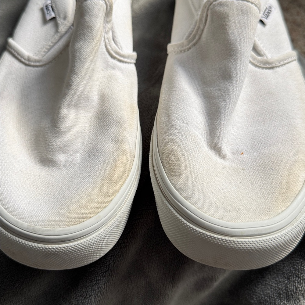 Vans Classic White cavas Slip-On Sneakers women’s size 10 - Picture 3 of 7